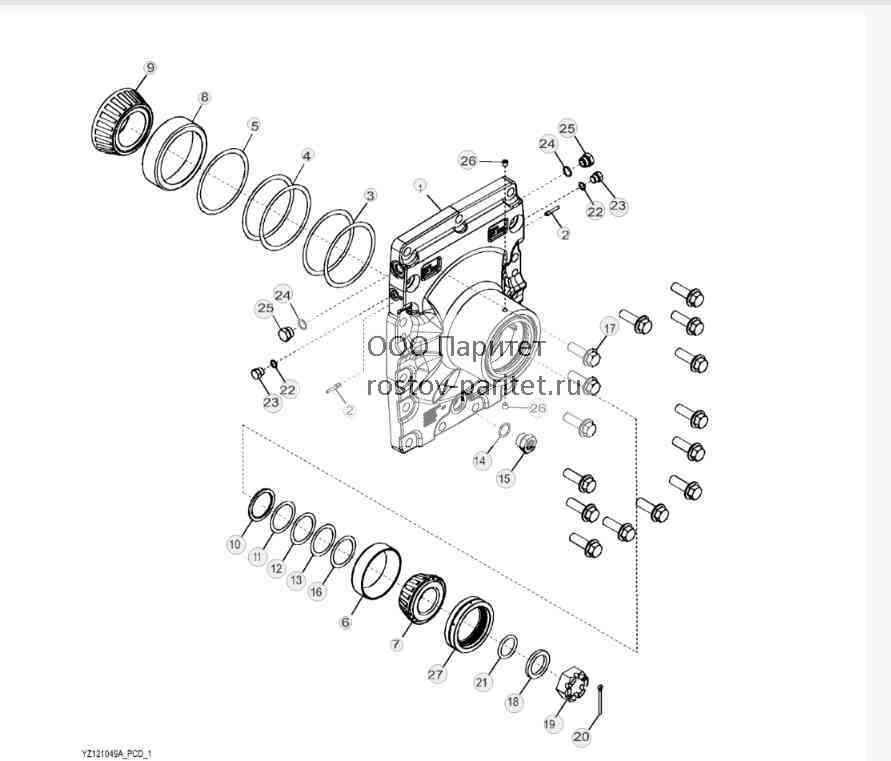 YZ121049 Стандартный первичный корпус, некачающийся 